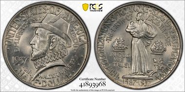 1937 50C Roanoke MS65