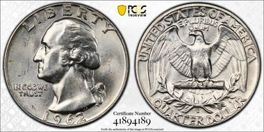 1962-D 25C MS65