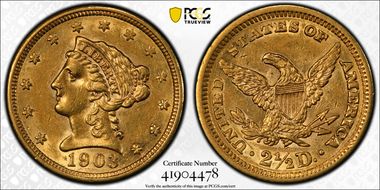 1903 $2.50 AU55