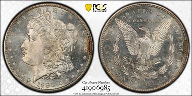 1890-S $1 MS62