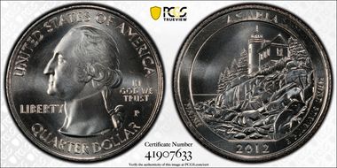 2012-P 25C Acadia NP MS68