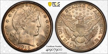 1915-D 50C MS66