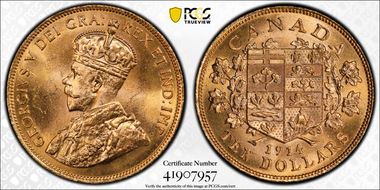 1914 $10 MS64