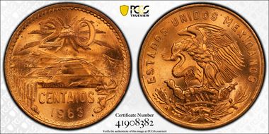 1963-Mo 20C MS66+ RD