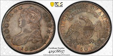 1820/19 50C Curl Base 2 AU58