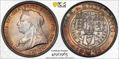 1893 Shil S-3940 Sm Let Obv N1