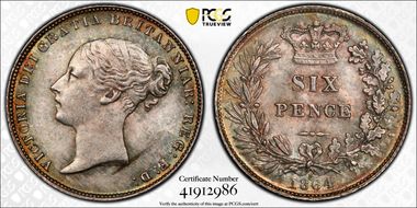 1864 6D S-3909 MS64+