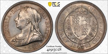 1893 1/2 Cr S-3938 MS63