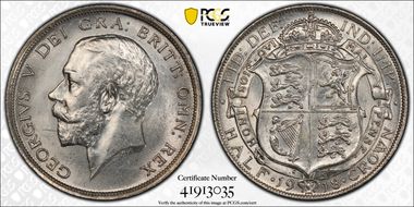 1918 1/2 Cr S-4011 MS63