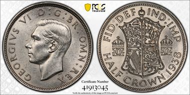 1938 1/2 Cr S-4080 MS63