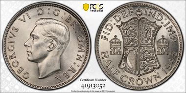 1945 1/2 Cr S-4080 MS64