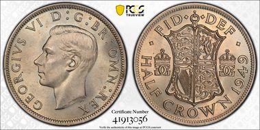 1949 1/2 Cr S-4106 MS65