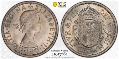 1955 1/2 Cr S-4145 MS65