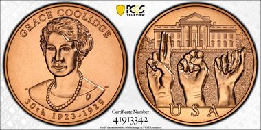 (2014) Medal Grace Coolidge MS67RD
