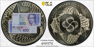 2001 "100 Mk" Clara Schumann Souvenir Token MS66