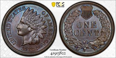 1886 1C Type 2 MS63BN