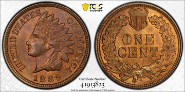 1889 1C MS63BN