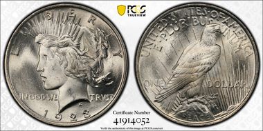 1923 $1 MS65
