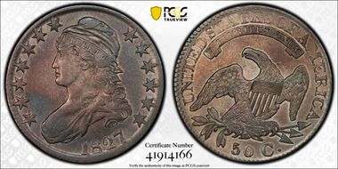 1827 50C Square Base 2, O-119 N1