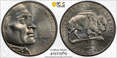 2005-D 5C Bison MS66