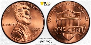 2020-D 1C Shield MS67RD