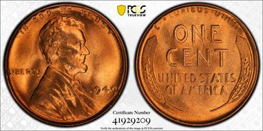 1940 1C MS66RD