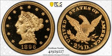 1896 $2.50 PR68DCAM