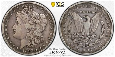 1893-S $1 VF25