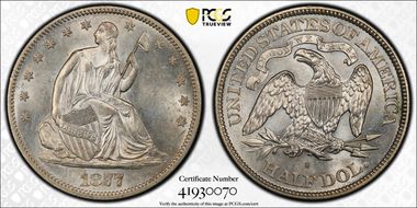 1877-S 50C WB-1 Type-1 Micro S AU58