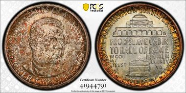 1946-D 50C Booker T. Washington MS66