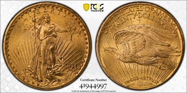 1911 $20 MS63