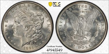 1891-S $1 MS63