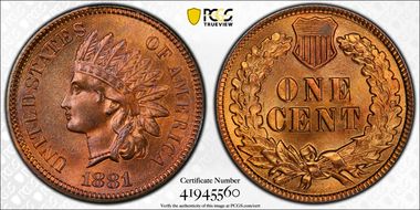 1881 1C MS66RB