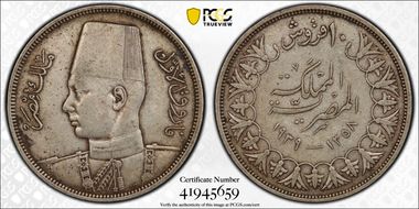 AH1358-1939 10 Pst KM-367  Ag XF45