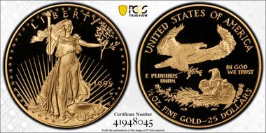 1995-W $25 Gold Eagle PR69DCAM