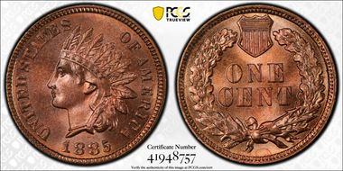 1885 1C MS66RD