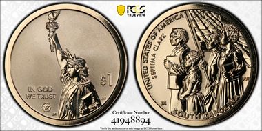 2020-S $1 American Innovation SC Rev PR Septima Clark First Strike PR69