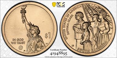 2020-P $1 American Innovation SC Septima Clark Pos. A First Strike MS65
