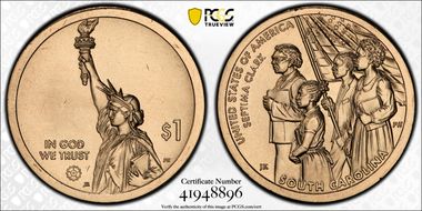 2020-P $1 American Innovation SC Septima Clark Pos. A First Strike MS65