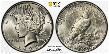 1935 $1 MS63