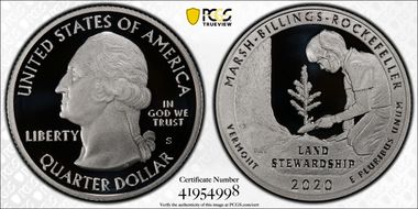2020-S 25C Marsh-Billings-Rockefeller-Silver Limited Edition Proof Set - First Strike PR70DCAM