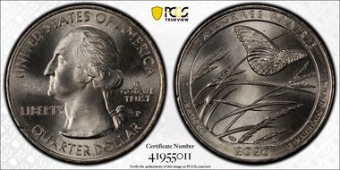 2020-P 25C Tallgrass Prairie NP First Strike MS66