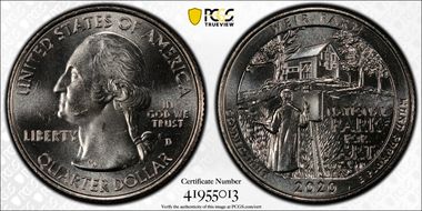 2020-D 25C Weir Farm NP First Strike MS64