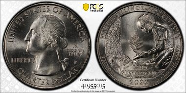 2020-P 25C Marsh-Billings-Rockefeller NP First Strike MS65