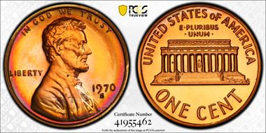 1970-S 1C Large Date PR66RB