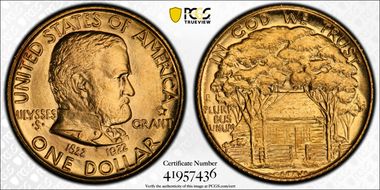1922 G$1 Grant, Star MS65