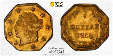 1868 G25C BG-711 MS63