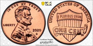 2020-D 1C Shield MS67RD