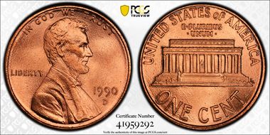 1990-D 1C MS68RD
