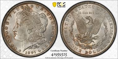 1891 $1 MS64